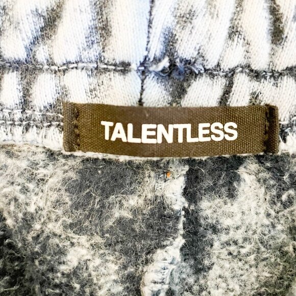 🦋 MEN'S TALENTLESS Blue Acid Wash Sweatpants Small Casual Pants Tie Dye - Picture 3 of 5
